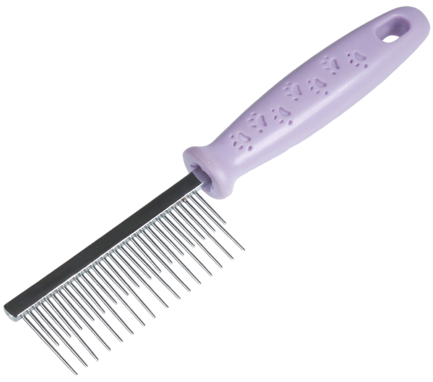 KK-1643~長短針膠柄梳(32針)